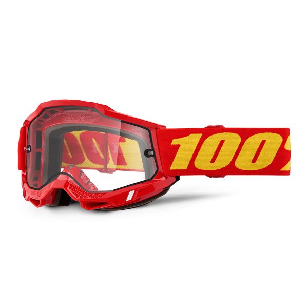 Motocross Goggles 100% Accuri 2 Enduro Moto Red Motocross Goggles 100% Accuri 2 Enduro Moto Red
