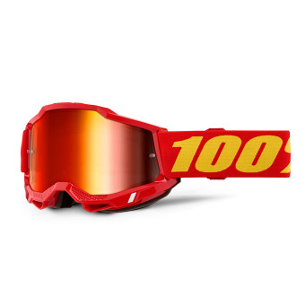 Motocross Goggles 100% Accuri 2 Red - Iridium Red Motocross Goggles 100% Accuri 2 Red - Iridium Red