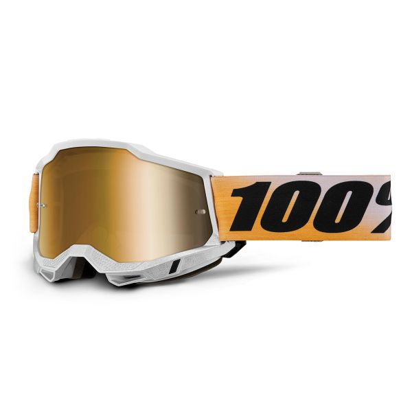 Motocross Goggles 100% Accuri 2 Shiv - Iridium Gold