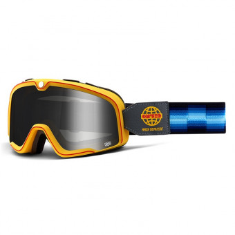 Motorcycle Goggles 100% Barstow Race Service - Visor Iridium Silver