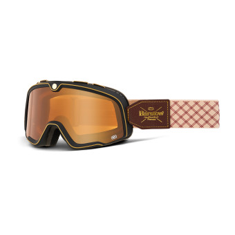 Motorcycle Goggles 100% Barstow Solace Amber Motorcycle Goggles 100% Barstow Solace Amber