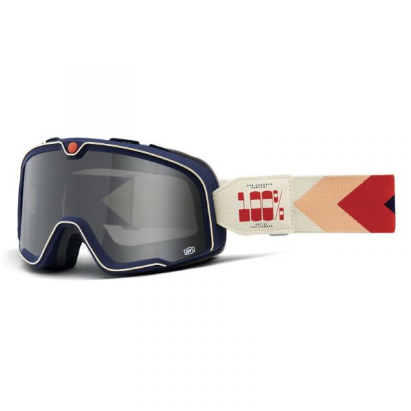 Motorcycle Goggles 100% Barstow Teluride - Smoke Visor