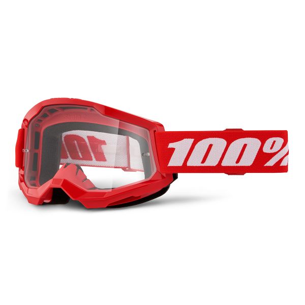 Motocross Goggles 100% Strata 2 Kid Red