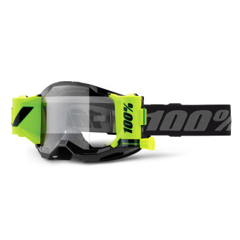 Motocross Goggles 100% Strata 2 Forescast Black Motocross Goggles 100% Strata 2 Forescast Black