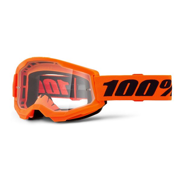 Motocross Goggles 100% Strata 2 Orange Neon