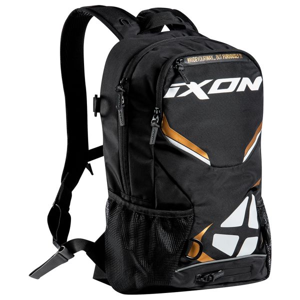 Motorcycle Backpacks Ixon R-Tension 23 Black White Gold Motorcycle Backpacks Ixon R-Tension 23 Black White Gold