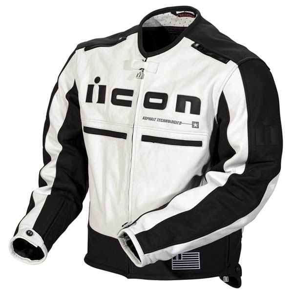 Motorcycle Jackets ICON Motorhead Jacket White