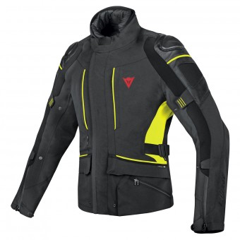 Motorcycle Coats Dainese D-Cyclone Gore-Tex Black Fluo Yellow