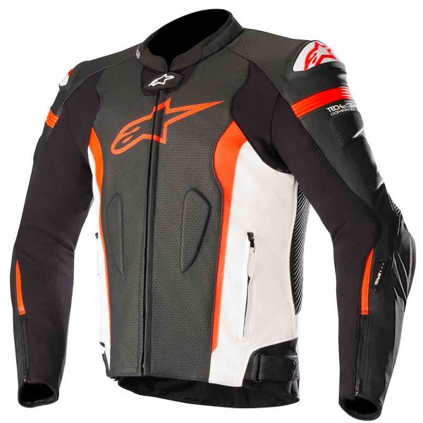 Motorcycle Jackets Alpinestars Missile Black Red Fluo White