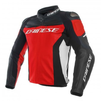Motorcycle Jackets Dainese Racing 3 Red Black White