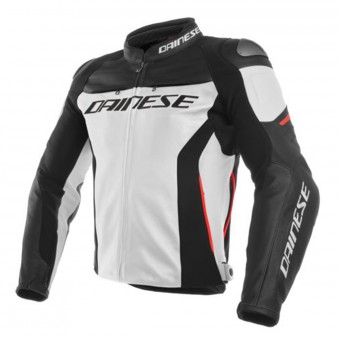 Motorcycle Jackets Dainese Racing 3 White Black Red