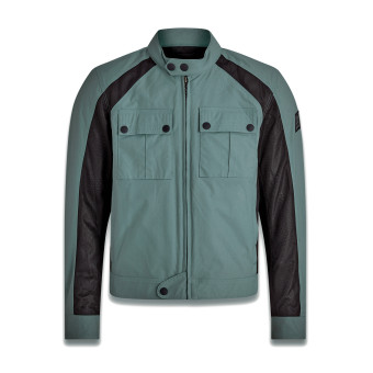 Motorcycle Jackets Belstaff Temple Dark Steel Green Motorcycle Jackets Belstaff Temple Dark Steel Green