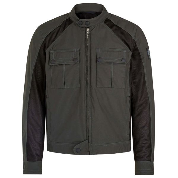 Motorcycle Jackets Belstaff Temple Tec Nylon Military Green Motorcycle Jackets Belstaff Temple Tec Nylon Military Green