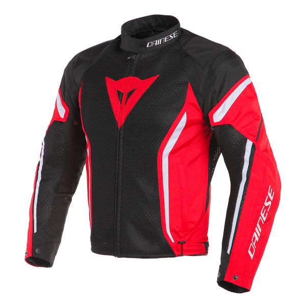 Motorcycle Jackets Dainese Air Crono 2 Tex Black Red White