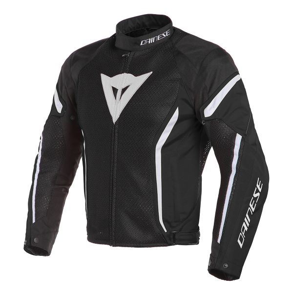 Motorcycle Jackets Dainese Air Crono 2 Tex Black White
