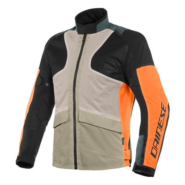 Motorcycle Coats Dainese Air Tourer Frost Grey Flame Orange Black