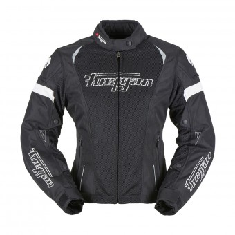 Motorcycle Jackets Furygan Ambra Vented Lady 3in1 Black White