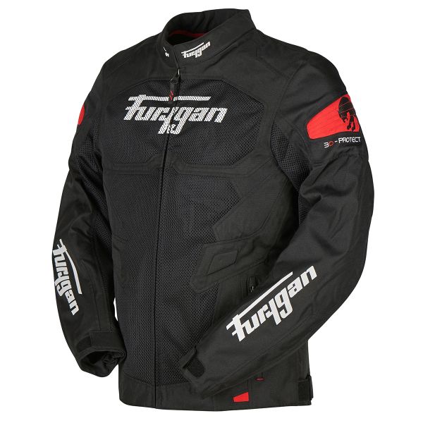 Furygan Atom Vented Black Red