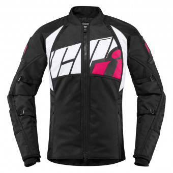 Motorcycle Jackets ICON Automag2 Women Black Pink