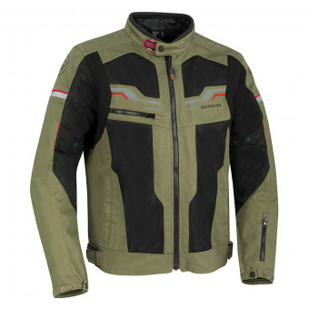 Motorcycle Jackets Bering Bamako Black Khaki