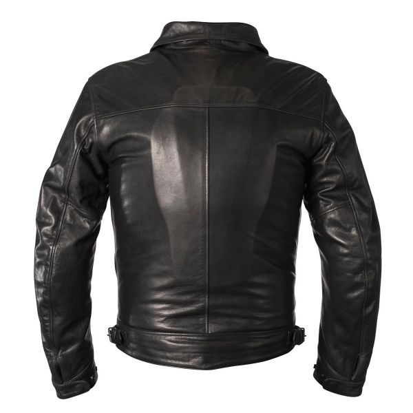Motorcycle jacket Helstons Bill Leather Black at the best price ...