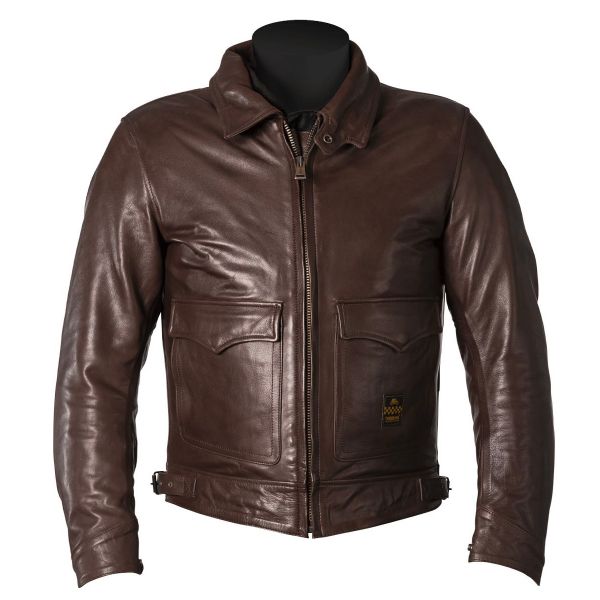 Motorcycle Jackets Helstons Bill Leather Brown