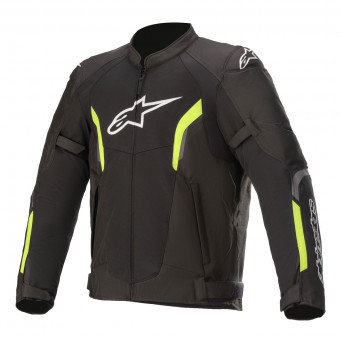 Motorcycle Jackets Alpinestars Ast Air V2 Black Yellow Fluo
