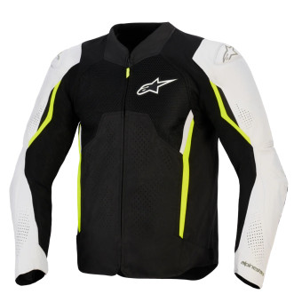 Motorcycle Jackets Alpinestars Ast V3 Air Black Silver Yellow Fluo