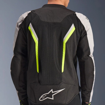Alpinestars Ast V3 Air Black Silver Yellow Fluo