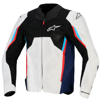 Motorcycle Jackets Alpinestars Ast V3 Air Silver Deep Blue Bright Red