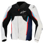 Motorcycle Jackets Alpinestars Ast V3 Air Silver Deep Blue Bright Red