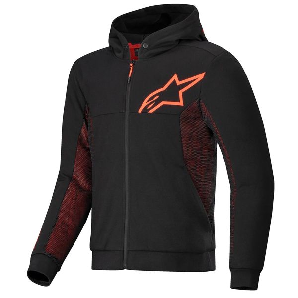 Motorcycle Jackets Alpinestars Chrome Air Sport Black Red Fluo Motorcycle Jackets Alpinestars Chrome Air Sport Black Red Fluo