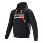 Motorcycle Jackets Alpinestars Chrome Ignition Hoodie Back Red Fluo