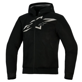 Motorcycle Jackets Alpinestars Chrome Superairflow Hoodie Black Dark Gray White
