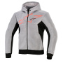 Motorcycle Jackets Alpinestars Chrome Superairflow Hoodie Black Mid Gray Red Fluo