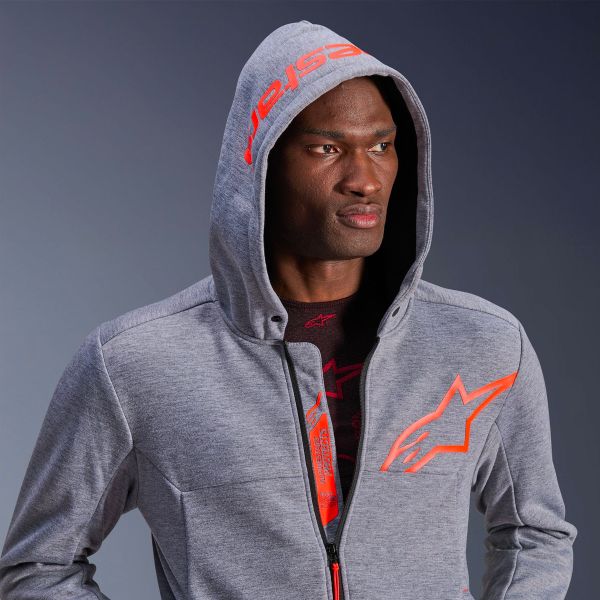 Alpinestars Chrome V2 Sport Sport Gray Heather Red Fluo