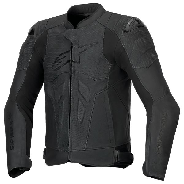 Motorcycle Jackets Alpinestars Dusk Airflow Leather Black Black Motorcycle Jackets Alpinestars Dusk Airflow Leather Black Black
