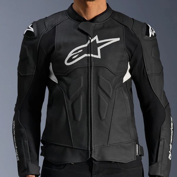 Alpinestars Dusk Airflow Leather Black White