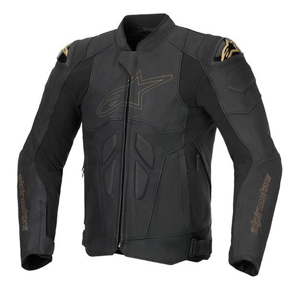 Motorcycle Jackets Alpinestars Dusk Leather Black Laser Motorcycle Jackets Alpinestars Dusk Leather Black Laser