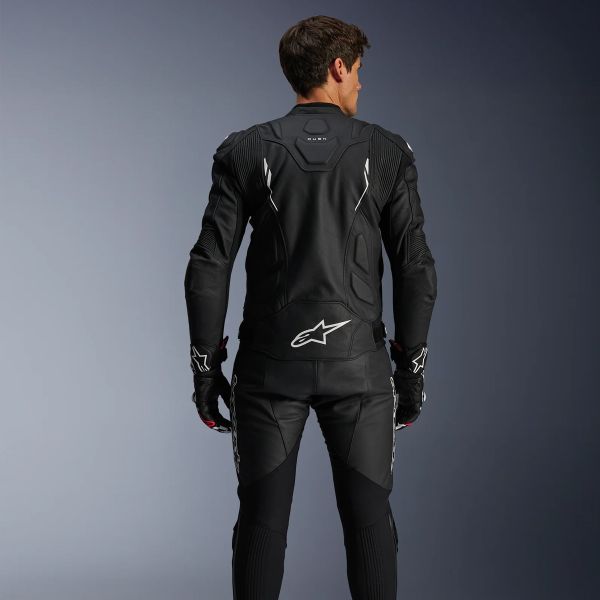Alpinestars Dusk Leather Black White