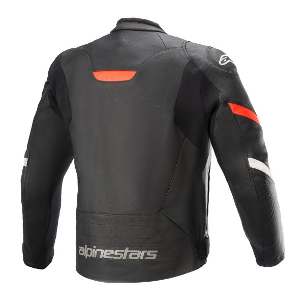 Alpinestars Faster V2 Leather Black Red Fluo