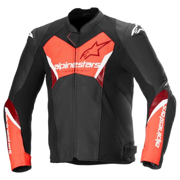 Motorcycle Jackets Alpinestars Faster V3 Airflow Black Red Fluo Motorcycle Jackets Alpinestars Faster V3 Airflow Black Red Fluo