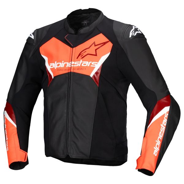 Motorcycle Jackets Alpinestars Faster V3 Black Red Fluo Motorcycle Jackets Alpinestars Faster V3 Black Red Fluo