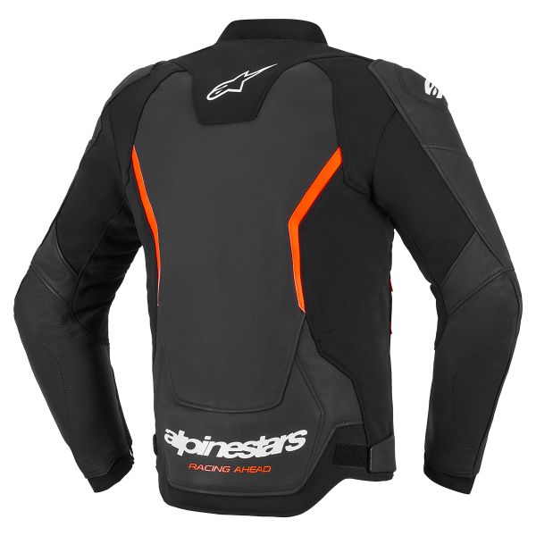 Alpinestars GP Force V2 Leather Airflow Black Red Fluo