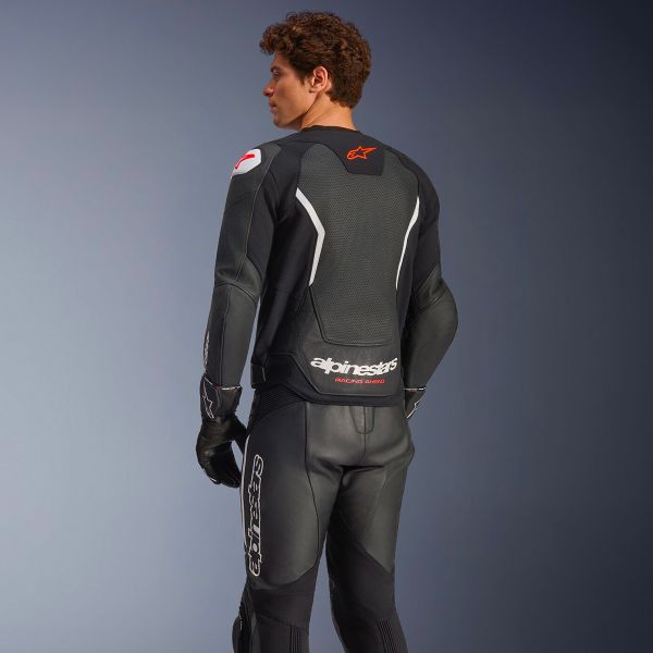 Alpinestars GP Force V2 Leather Airflow Black White