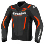 Motorcycle Jackets Alpinestars GP Force V2 Leather Black Red Fluo