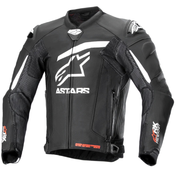 Motorcycle Jackets Alpinestars GP Plus R V4 Rideknit Black White Motorcycle Jackets Alpinestars GP Plus R V4 Rideknit Black White