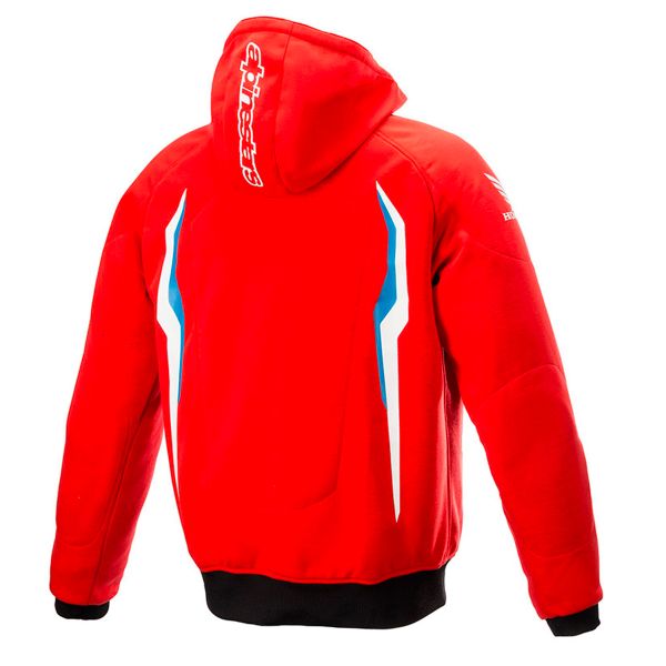 Alpinestars Honda Chrome V2 Sport Hoodie Bright Blue Red