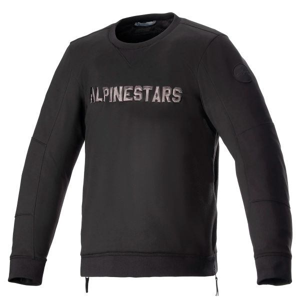 Motorcycle Jackets Alpinestars Legit Crew Fleece Black Cool Grey