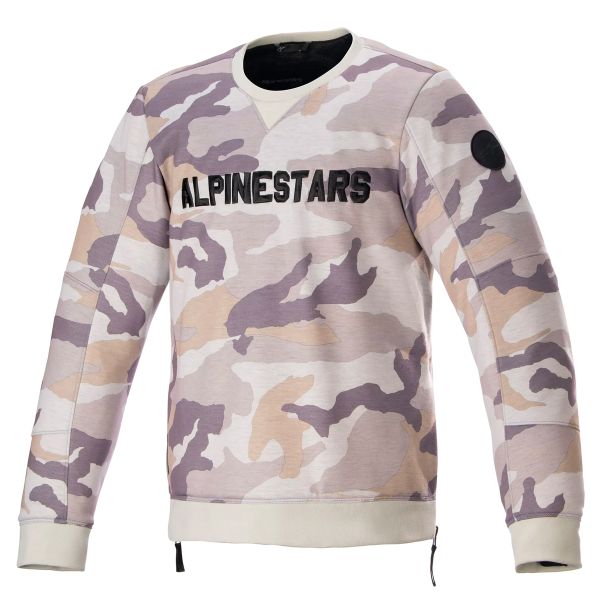 Motorcycle Jackets Alpinestars Legit Crew Fleece Light Grey Camo Motorcycle Jackets Alpinestars Legit Crew Fleece Light Grey Camo